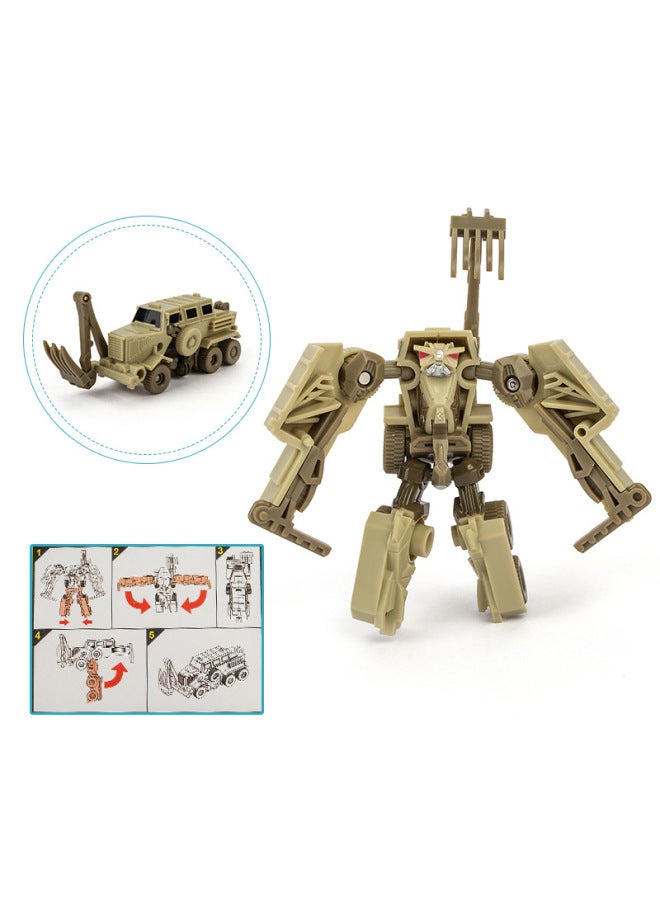 Deformation Toy Car Children's Educational Model Boy's Birthday Gift Robot Handmade Montbadi MBD101-Color:108 Crazy Python - Image 1