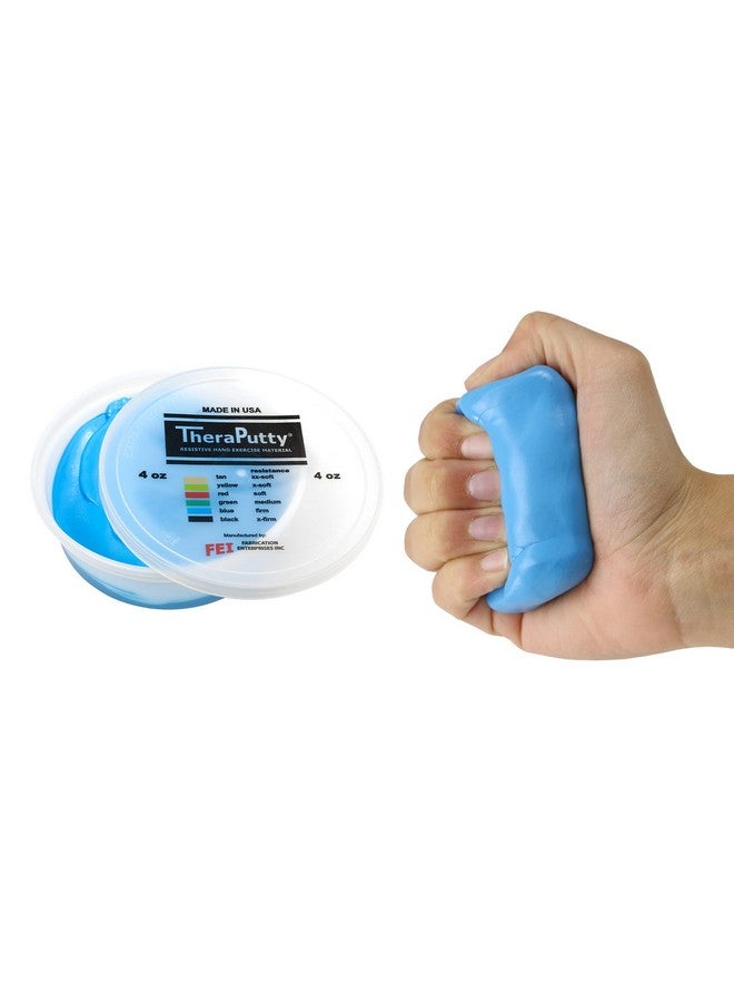 كاندو معجون تمارين اليد القياسي ثيرابوتي من كاندو، 4 أونصات، أزرق، قوي، لإعادة التأهيل، والتمارين، وعلاج اليد، وتقوية العضلات، والمهارات الحركية، وتخفيف التوتر - Image 1