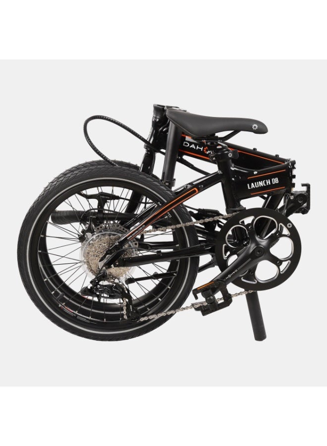 Dahon Launch D8 Folding Bike | 20 Inch Wheel Size | 8 Speed | Black Color - Image 2
