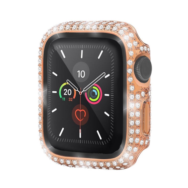 For Apple Full Diamond Watch Case Iwatch10 Generation All-Inclusive Pc Tempered Film One-Piece Diamond Apple Watch Protective Cover - Image 3