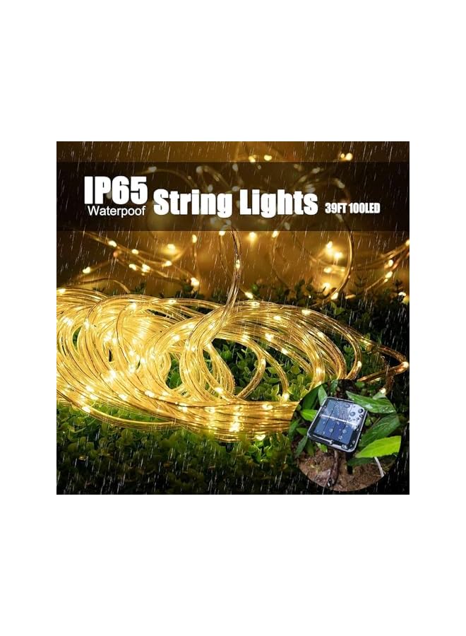 The Bros Solar Rope Light Waterproof IP65 39FT 100LEDs Outdoor LED ‎Solar Outdoor Lights for Party Garden Yard Home Wedding Christmas Halloween Holiday Tree Decoration Lighting - Image 4