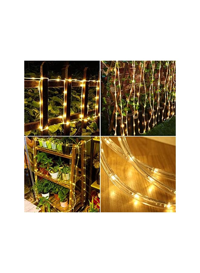 The Bros Solar Rope Light Waterproof IP65 39FT 100LEDs Outdoor LED ‎Solar Outdoor Lights for Party Garden Yard Home Wedding Christmas Halloween Holiday Tree Decoration Lighting - Image 3