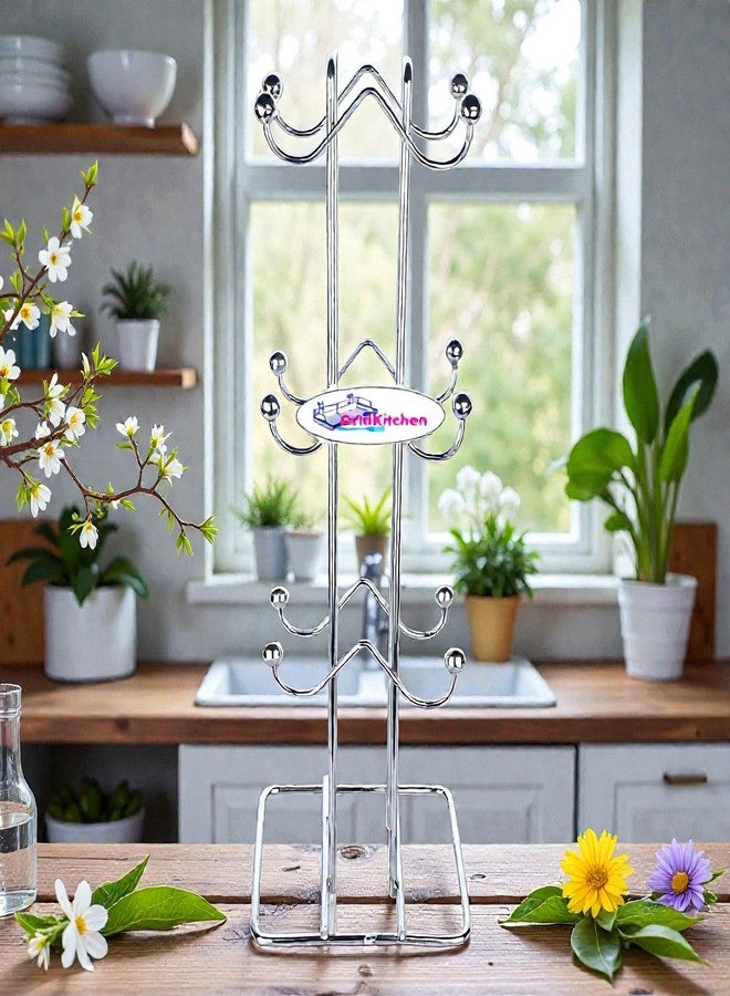 STANDIFY حامل أكواب STANDIFY® M-Cup & Mug Stand_G_Stnfy حامل أكواب وأكواب من الفولاذ المقاوم للصدأ منظم متعدد الأغراض حامل مطبخ لسطح العمل ومنطقة الحوض. - Image 2