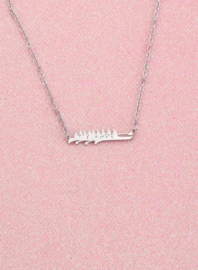 FEELMEM Rowing Necklace - Crew Team Pendant - Boater, Kayak Gift - Skipper, Coach Gift - Image 5