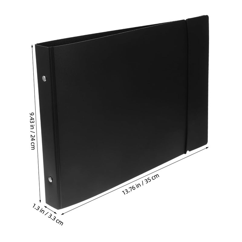 A4 Size Portable Checkbook Binder Zipper Financial Receipt Organizer Sturdy PU Document Storage - Image 3