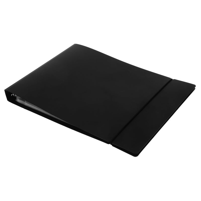 A4 Size Portable Checkbook Binder Zipper Financial Receipt Organizer Sturdy PU Document Storage - Image 2