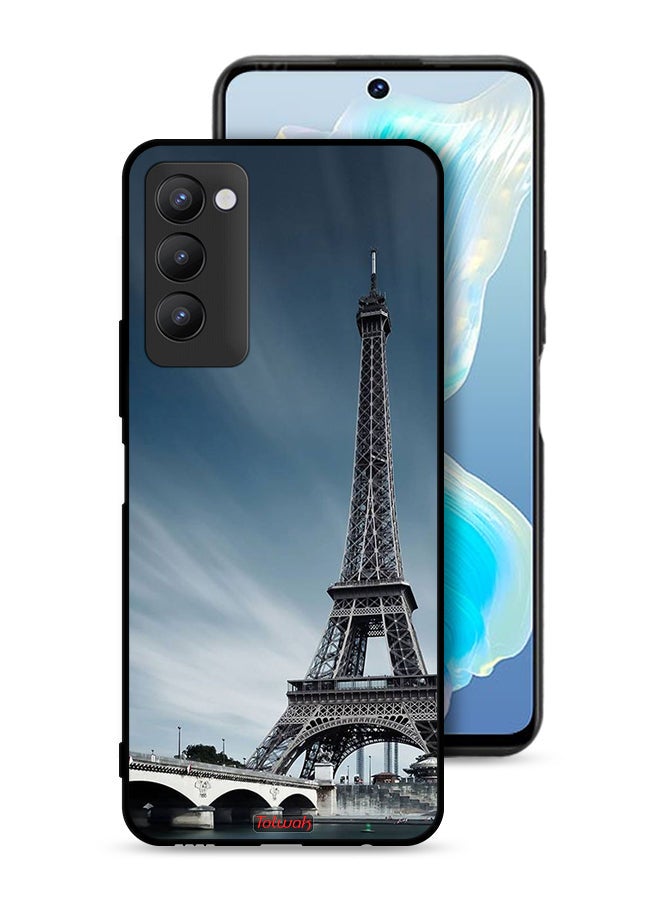 Tolwak Tecno Camon 18 Protective Case Cover Eiffel Tower - Image 1
