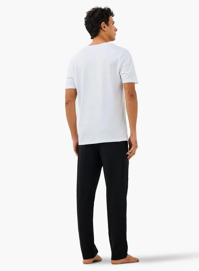 Splash FAV  Men Cotton Drawstring Closure Nightwear Set for Men | Best Price UAE