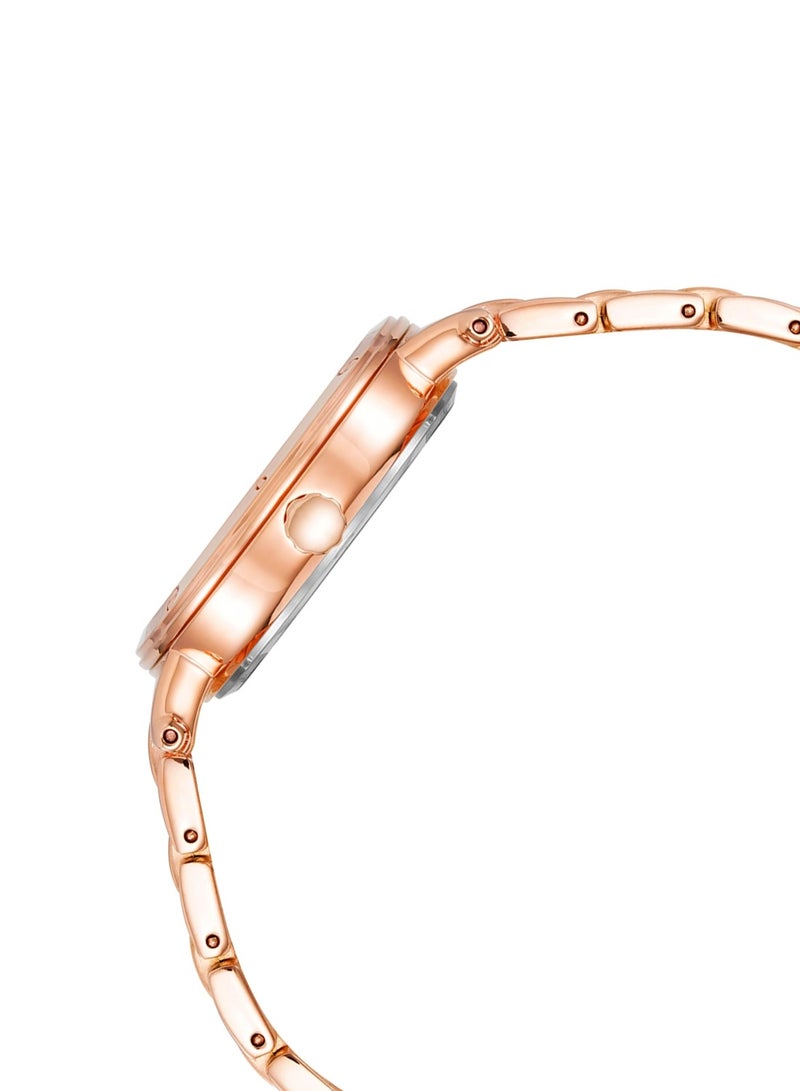 ANNE KLEIN Women's Rose Gold Analog Stainless Steel Strap Watch - AK4012WTRG - Image 2