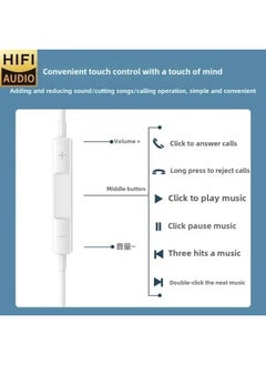 Generic Wired Headset Semi-in-ear 3.5mm Round Hole Interface Type-c For Huawei Apple Oppovivo With Wheat-Color: Upgraded 9d Quality  - Image 4