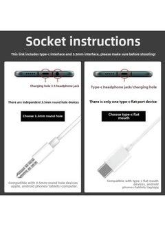 Generic Wired Headset Semi-in-ear 3.5mm Round Hole Interface Type-c For Huawei Apple Oppovivo With Wheat-Color: Upgraded 9d Quality  - Image 3