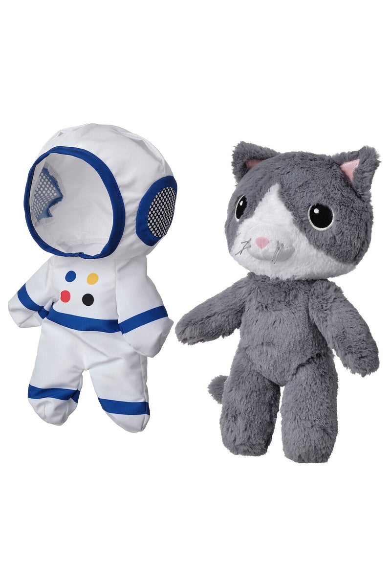 Soft toy with astronaut suit, cat, 28 cm - Image 2