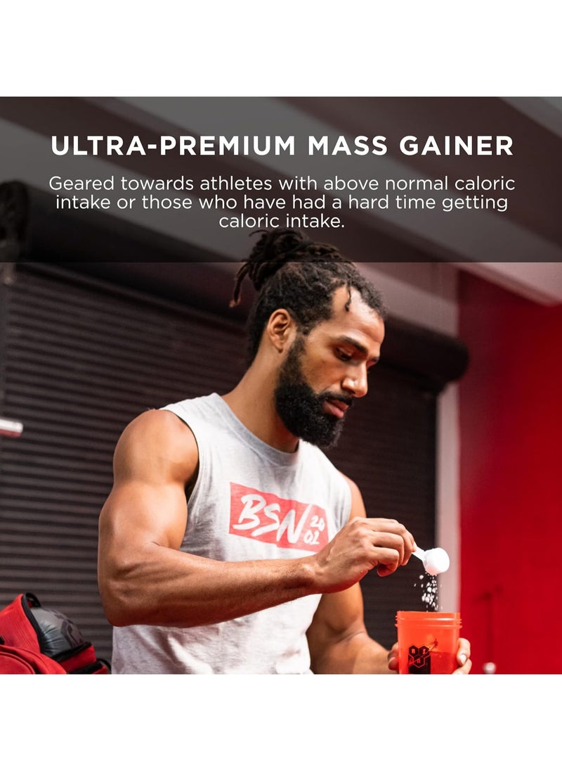 BSN - TRUE-MASS 1200 Weight Gainer, Muscle Mass Gainer Protein Powder, Chocolate Milkshake 10.38 LB - Image 1
