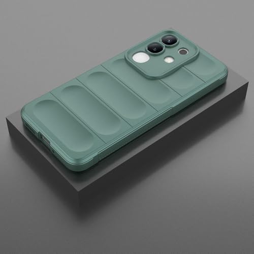 Casotec Back Cover for Vivo T4x 5G / Y29 4G / iQOO Z10x 5G | Full Camera Protection | Liquid Silicon Case | Flexible Bumper Case for Vivo T4x 5G / Y29 4G / Y31 Pro 5G / iQOO Z10x 5G (Green) - Image 4