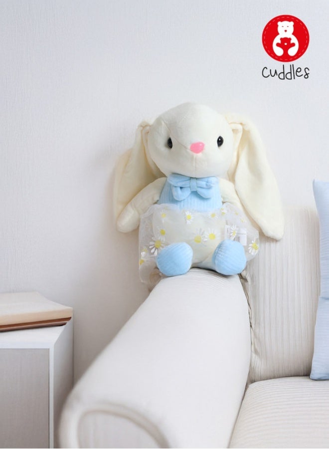 Cuddles دميّة أرنب مارشميلو المحشوة الجذابة 20 سم - زرقاء - Image 1