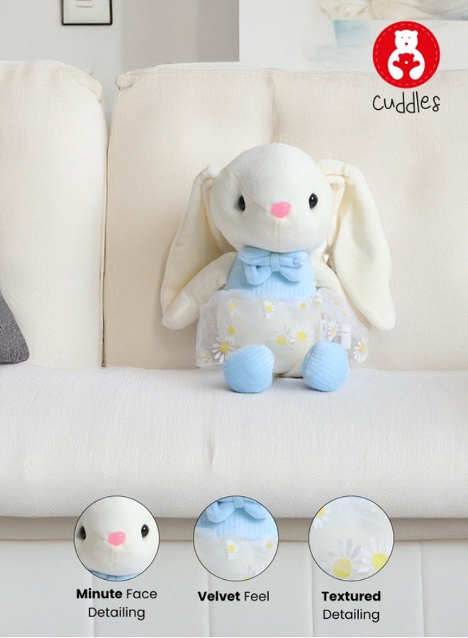 Cuddles دميّة أرنب مارشميلو المحشوة الجذابة 20 سم - زرقاء - Image 3