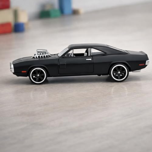 COUNTRYLINK Diecast Charger 1:64 Model Metal Car | Alloy Body Collectible Mini Car with Smooth Wheels | Realistic Display Model & Racing Toy for Kids, Adults & Collectors (Black) - Image 5