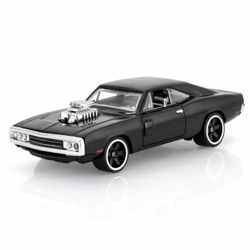 COUNTRYLINK Diecast Charger 1:64 Model Metal Car | Alloy Body Collectible Mini Car with Smooth Wheels | Realistic Display Model & Racing Toy for Kids, Adults & Collectors (Black) - Image 1