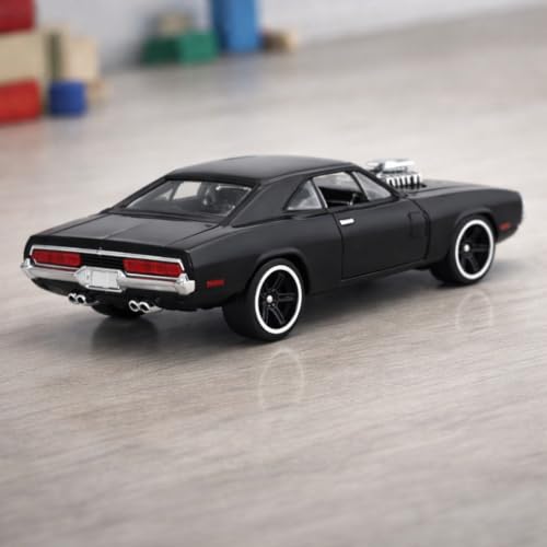 COUNTRYLINK Diecast Charger 1:64 Model Metal Car | Alloy Body Collectible Mini Car with Smooth Wheels | Realistic Display Model & Racing Toy for Kids, Adults & Collectors (Black) - Image 4