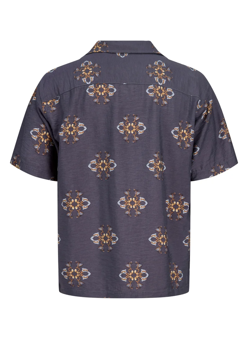 جاك اند جونز Printed Short Sleeve Shirt