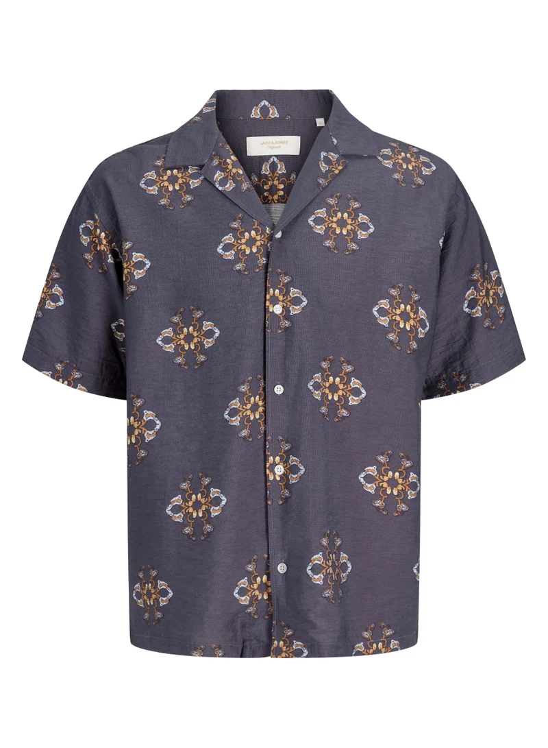 جاك اند جونز Printed Short Sleeve Shirt