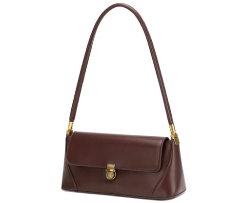 WSRYDJDL Shoulder Bags for Women Vintage Handbag Retro Classic Small Purse Cute Hobo Tote Handbag Mini Clutch Purse (Coffee) - Image 2