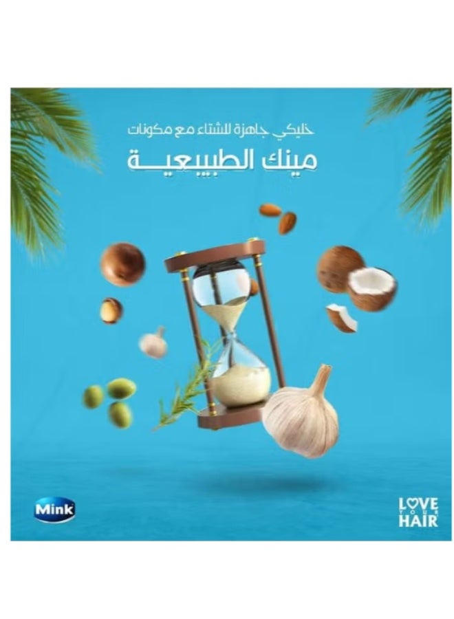 منك بلسم مغذي للشعر بزيت جوز الهند وزيت المكاديميا وزبدة الكاكاو (تركيبة للشعر الجاف والمجعد) - 400 مل - Image 2