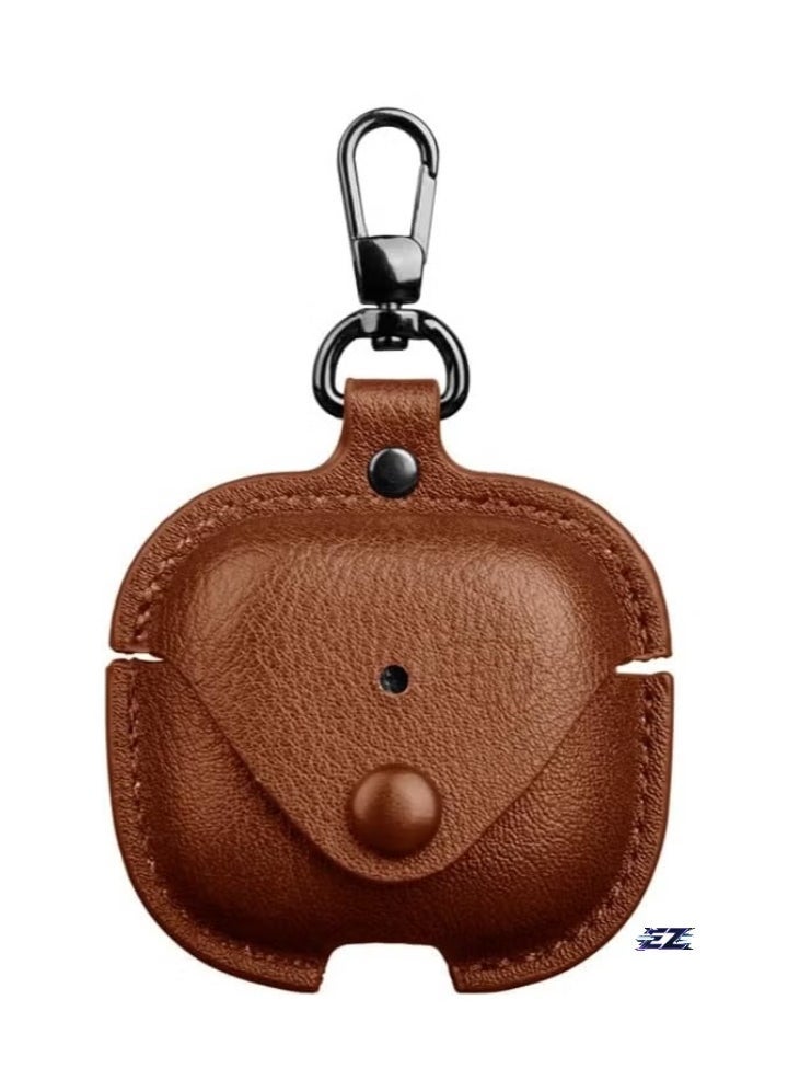 ELTRAZONE - Case Compatible with AirPods 4 2024 – PU Leather with Keyring Included, Anti-Scratch Protective Case Cover for AirPods 4 2024 - Image 1