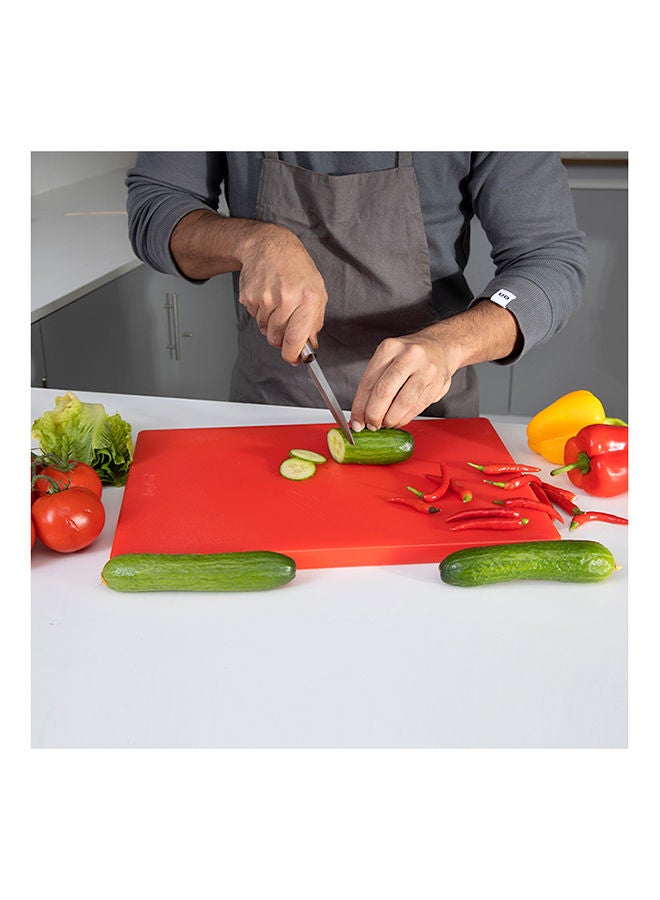 NIBEMINENT Cutting Board Without Handle Hole Red 40x30x2cm  - Image 2