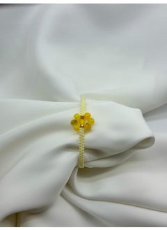 Kehribar Point Flower Model Amber Macrame Bracelet  - Image 4