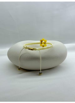 Kehribar Point Flower Model Amber Macrame Bracelet  - Image 3