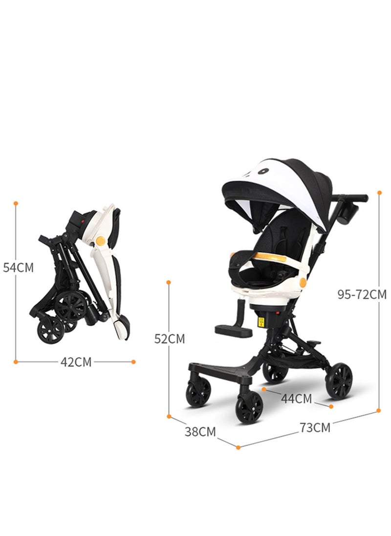 Generic - Foldable Lightweight Two-way Pushing Stroller Can Be lying Can Sitting with Canopy Suitable For Children Aged 1-5 - Image 1