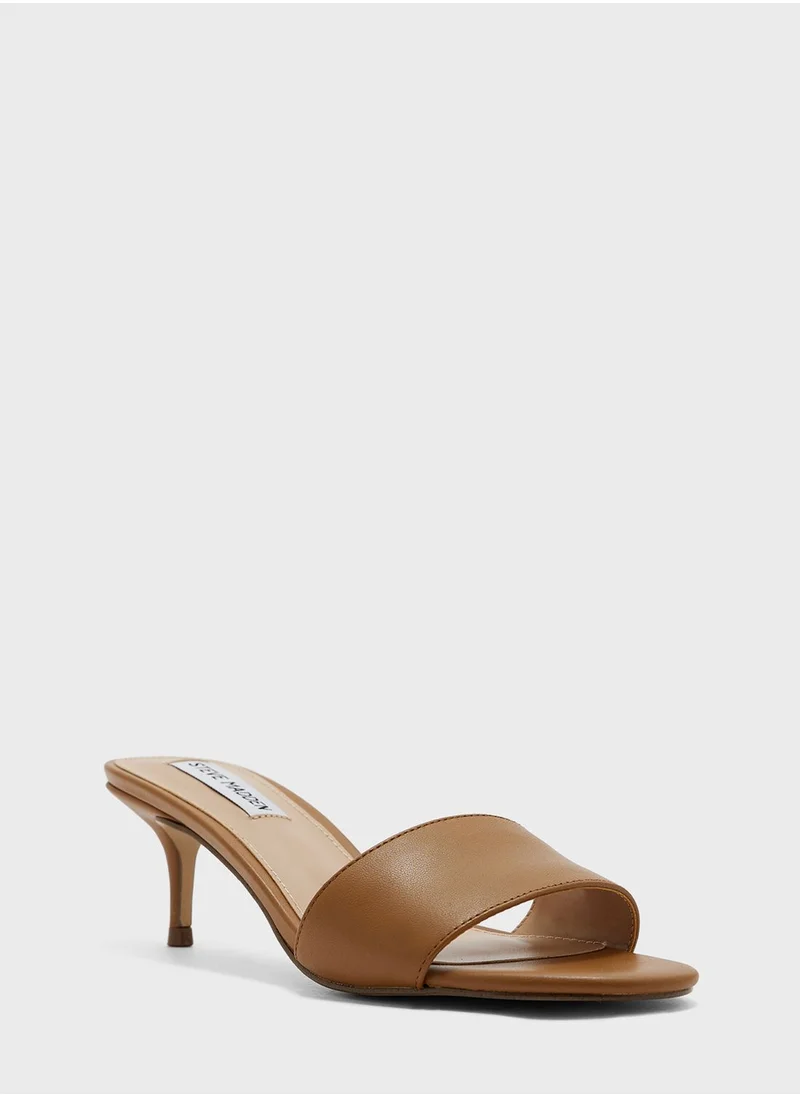 STEVE MADDEN Single Strap Mid Heel Sandals
