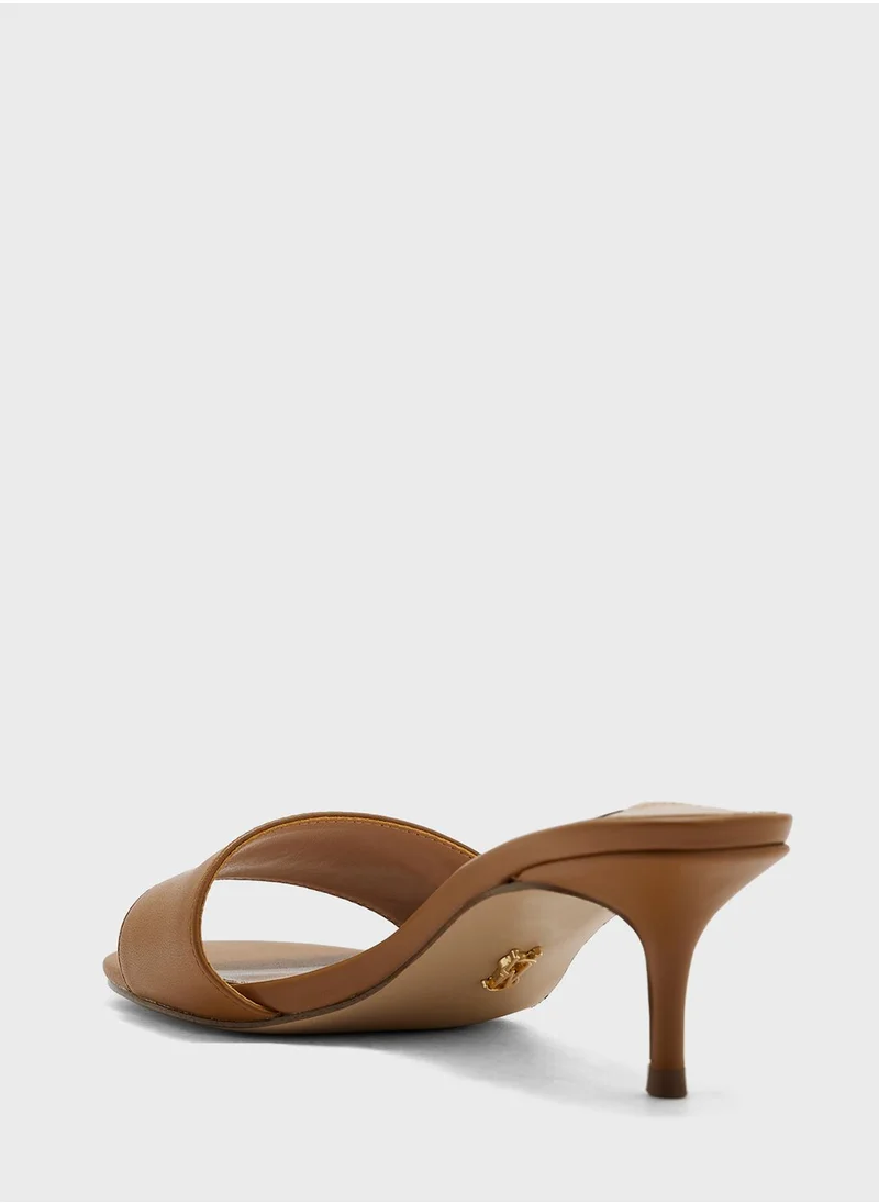 STEVE MADDEN Single Strap Mid Heel Sandals