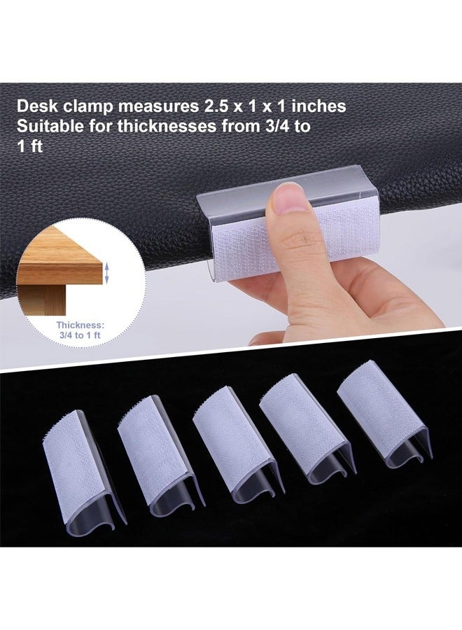 20 Pieces Table Skirt Clips, Transparent Windproof Table Cover Bracket Clips, Transparent Table Edge Clips, Suitable for Weddings, Family Meetings, Parties, Picnic Terrace Banquets  - Image 2