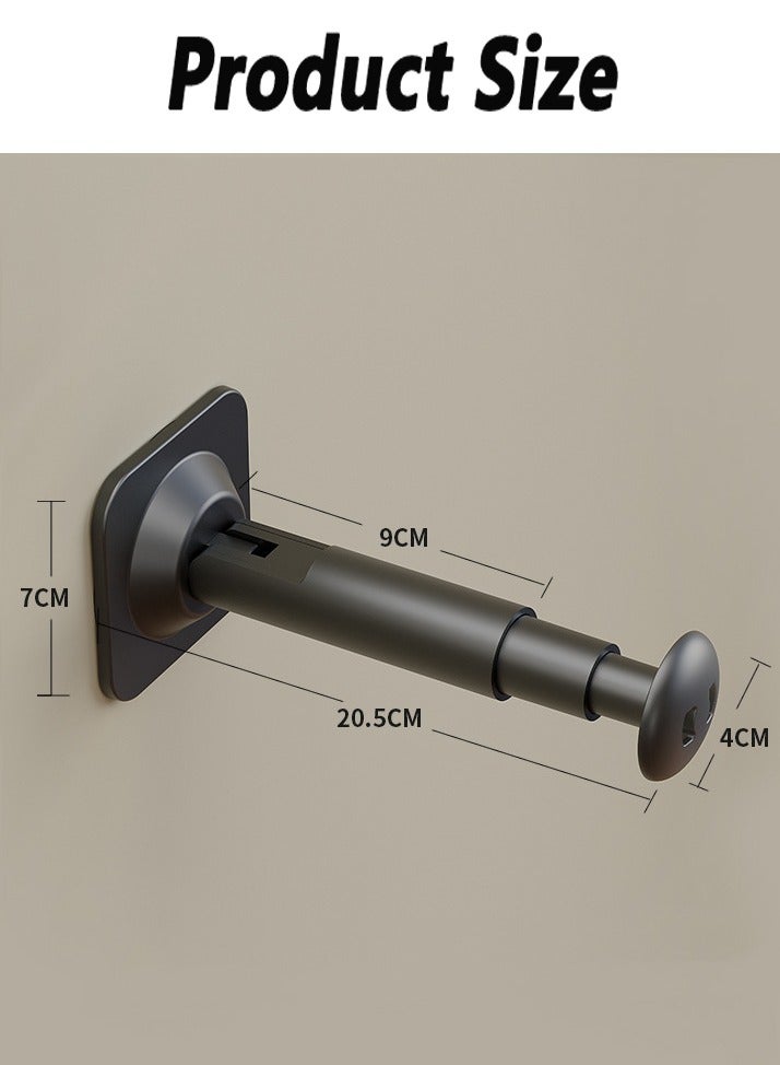 HOMESTAR 2 - Piece Multifunctional Hanger Storage Set - Expandable Wall - Mounted Laundry Rack, No - Drill Needed, Ideal for Balcony, Home Organization & Space Saving - Image 2