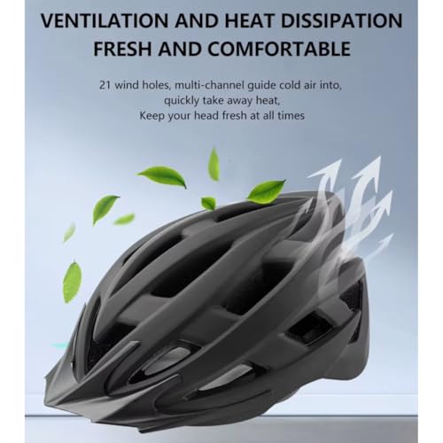 JERN Adjustable Cycling and Skating Helmet with Detachable Visor, Lightweight with Superior Ventilation, Comfortable Chin Padding (Green) - Image 5