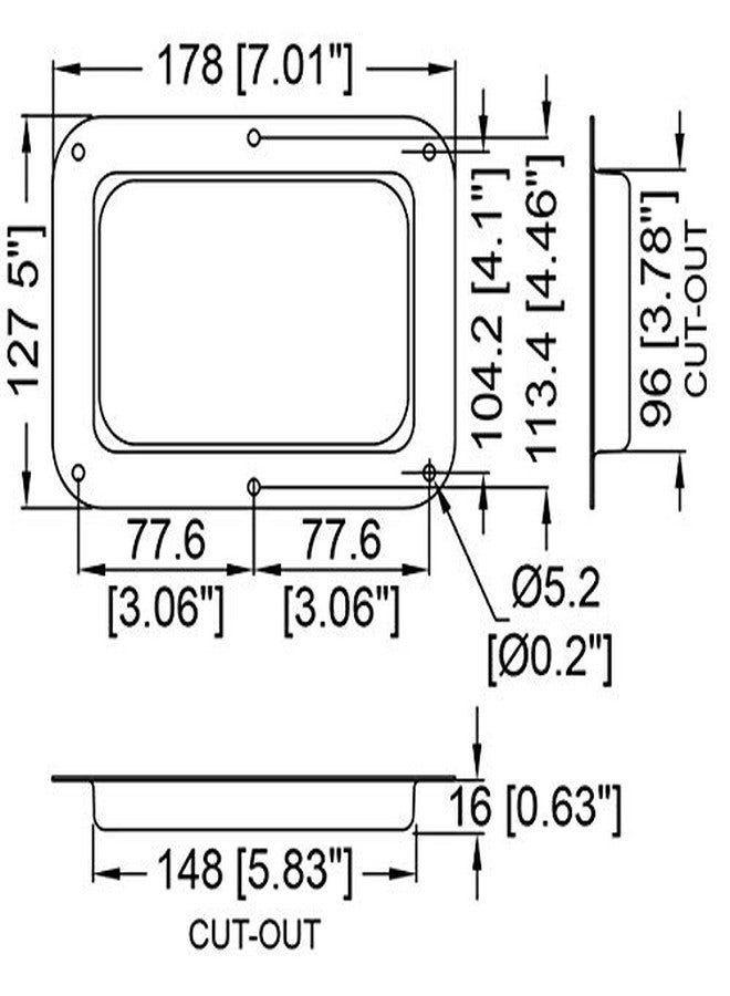 Penn Elcom Large Plain Dish with Self-Adhesive Tour Label | 16mm / 5/8" Recessed Steel Dish for Flight Cases & Road Cases | Durable Case Hardware for Touring & Event Equipment - Image 3