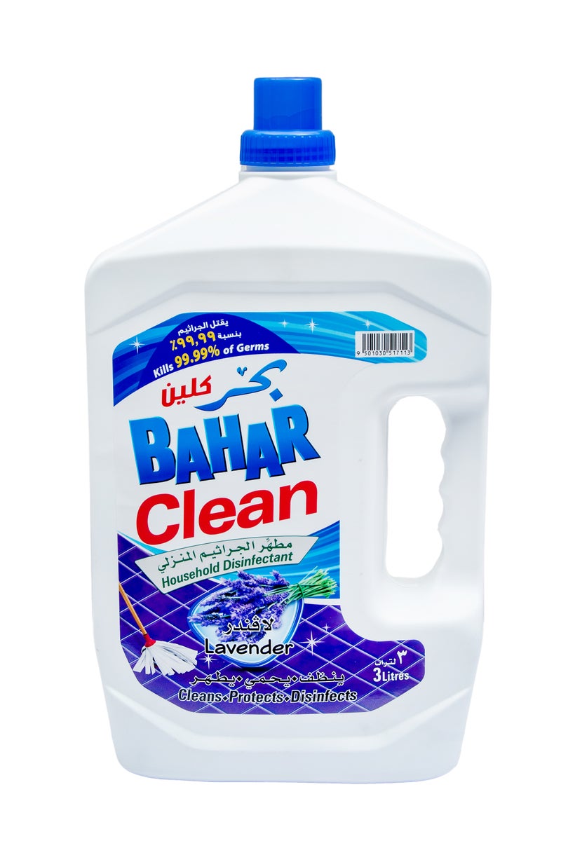 بحر مطهر اللافندر النظيف، منظف أسطح متعدد الأغراض برائحة اللافندر اللطيفة، مناسب للأرضيات والمطابخ والحمامات، للاستخدام في التنظيف الصناعي، 3 لتر - Image 1