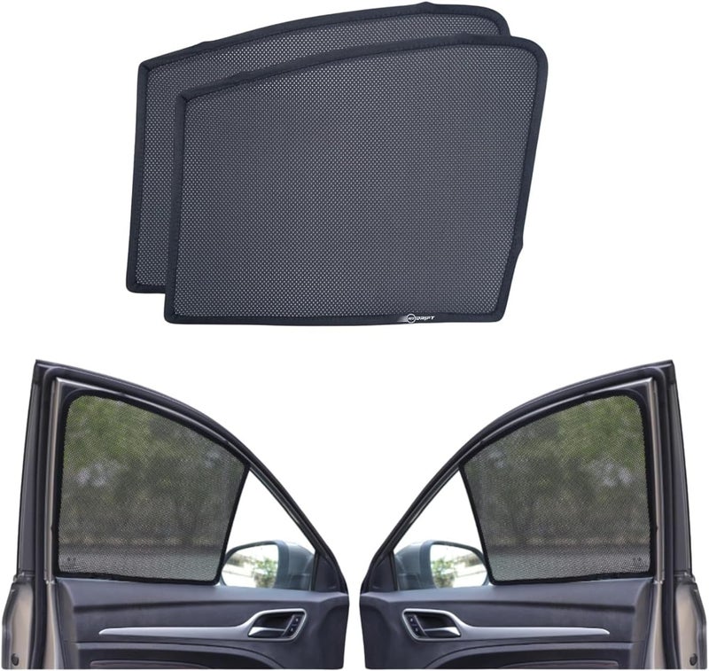 Neodrift 'NeoShade' Magnetic Car Sunshades for Kia Sonet (UV Protection, Strong Magnetic Grip, Zipper Design, Temperature & Privacy Control) (Set of 2) (Front Side Windows Only) - Image 1