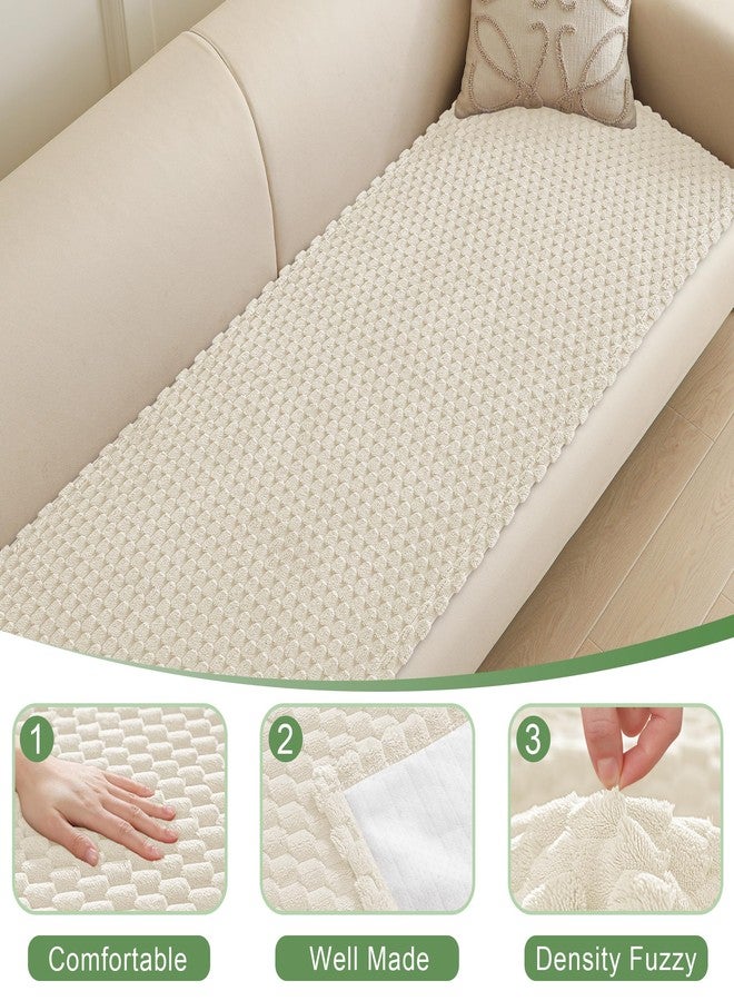 Foxdecor Couch Cover for Dogs, Sofa Protector Furniture Covers for Pets, Couch Covers for 3 Cushion Sofa Cover, Non Slip Sofa Slipcover Pet Covers. (White,28"x53") - Image 3