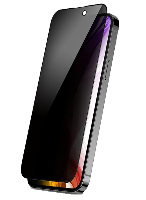 Privacy Full Coverage for iPhone 14 Pro Max Screen  with 9H Hardness Tempered Glass scratch Bubble Free Fingerprint Feature 6.7 inch