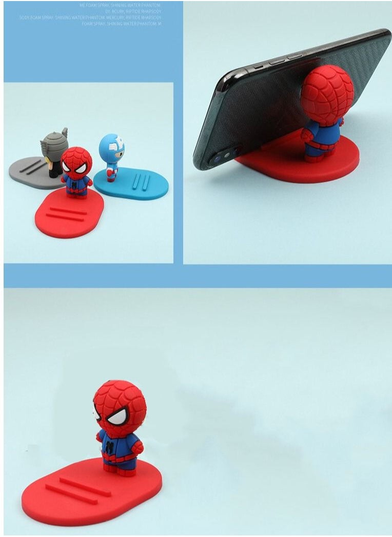 Miniso - Cute Cartoon Captain Marvel Universal Desktop Table Mobile Phone Holder Stand for iPhone Samsung Xiaomi Huawei - Image 1