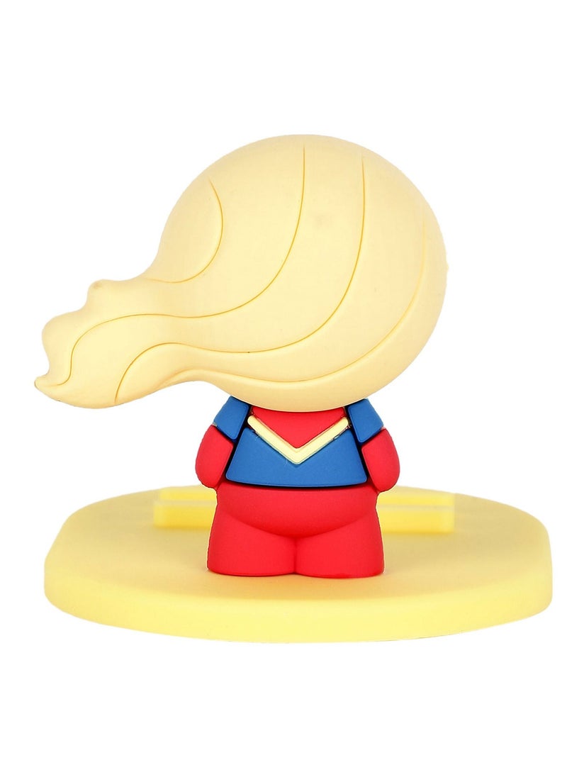 Miniso - Cute Cartoon Captain Marvel Universal Desktop Table Mobile Phone Holder Stand for iPhone Samsung Xiaomi Huawei - Image 1