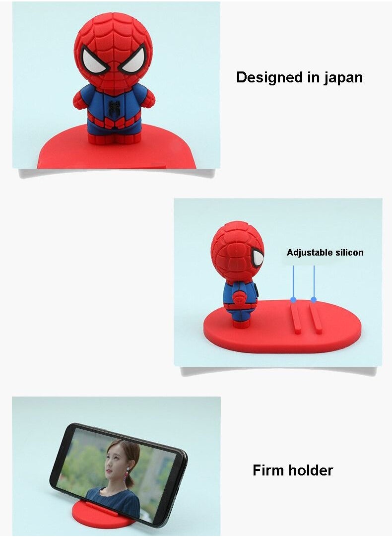 Miniso - Cute Cartoon Captain Marvel Universal Desktop Table Mobile Phone Holder Stand for iPhone Samsung Xiaomi Huawei - Image 1