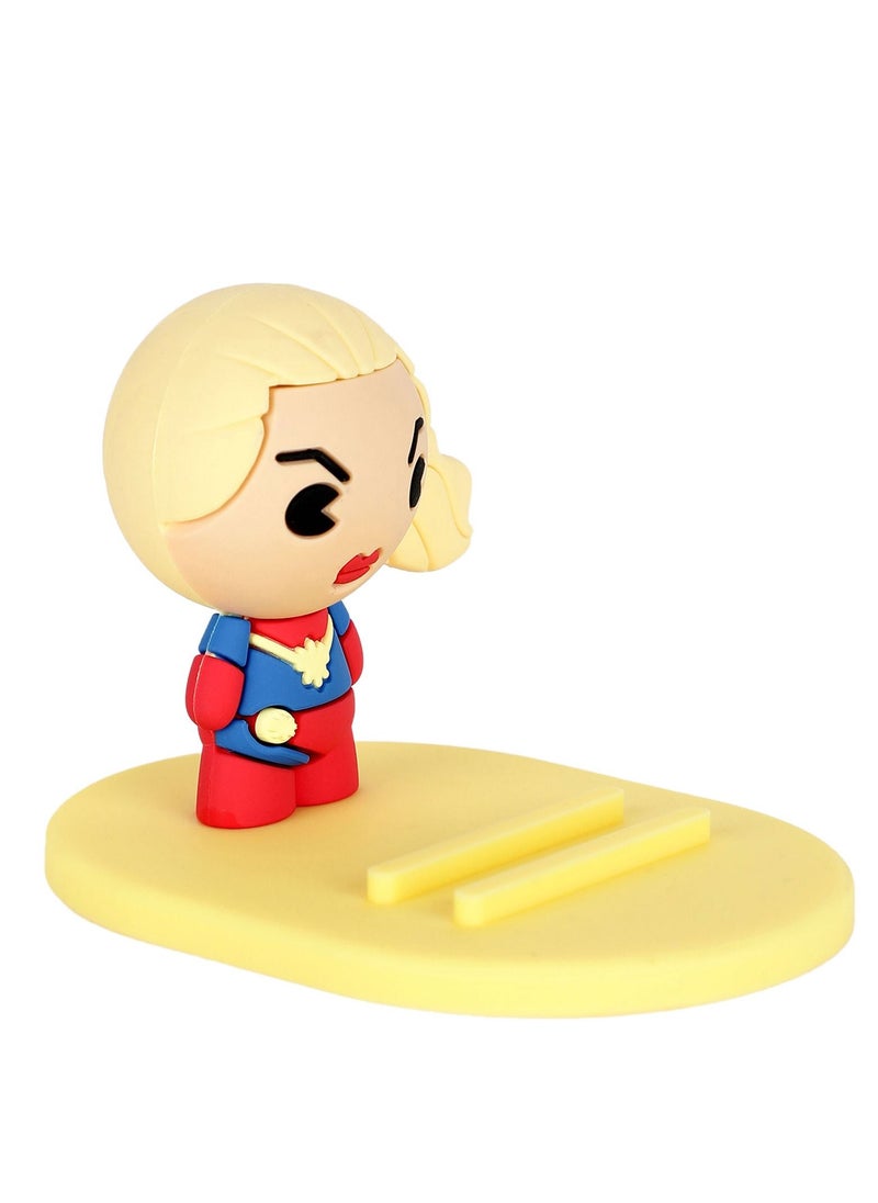 Miniso - Cute Cartoon Captain Marvel Universal Desktop Table Mobile Phone Holder Stand for iPhone Samsung Xiaomi Huawei - Image 1