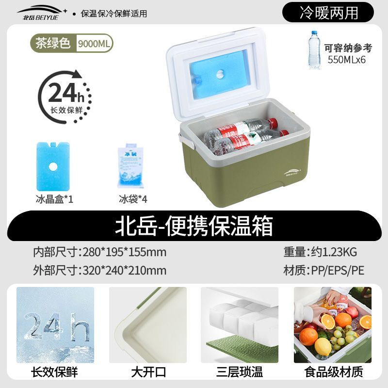 CME Insulated Cooler Refrigerator Commercial Stall Outdoor Fishing Camping Car Portable Small Car Fridge Food Delivery Cold Preservation - Image 1