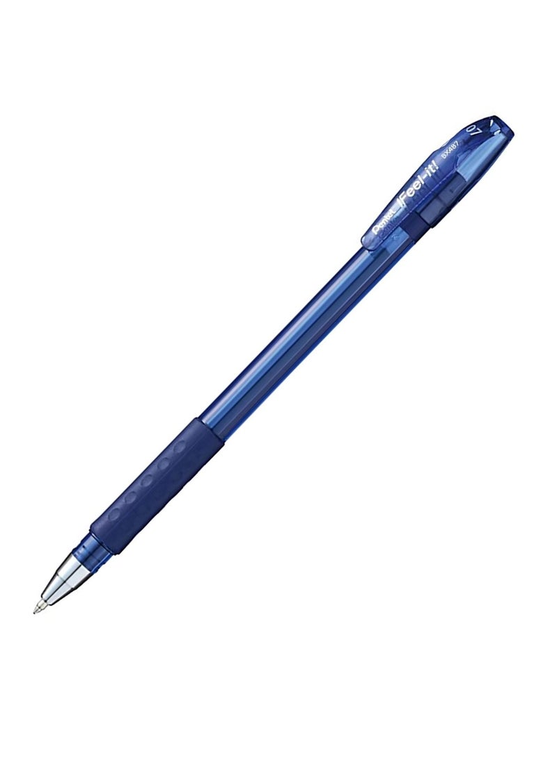 Pentel قلم حبر جاف 12 قطعة إيفيل-إت 0.7 مم طرف حبر أزرق - Image 2