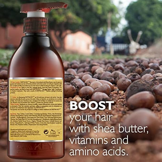 Saryna Key DAMAGE REPAIR LIGHT SHAMPOO (300ML/10.14OZ) - SHAMPOO WITH PURE AFRICAN SHEA BUTTER HAIR SHAMPOO FOR DRY FRIZZY AND DAMAGED HAIR - EXCELLENT RINSE OUT MOISTURIZING - Image 3