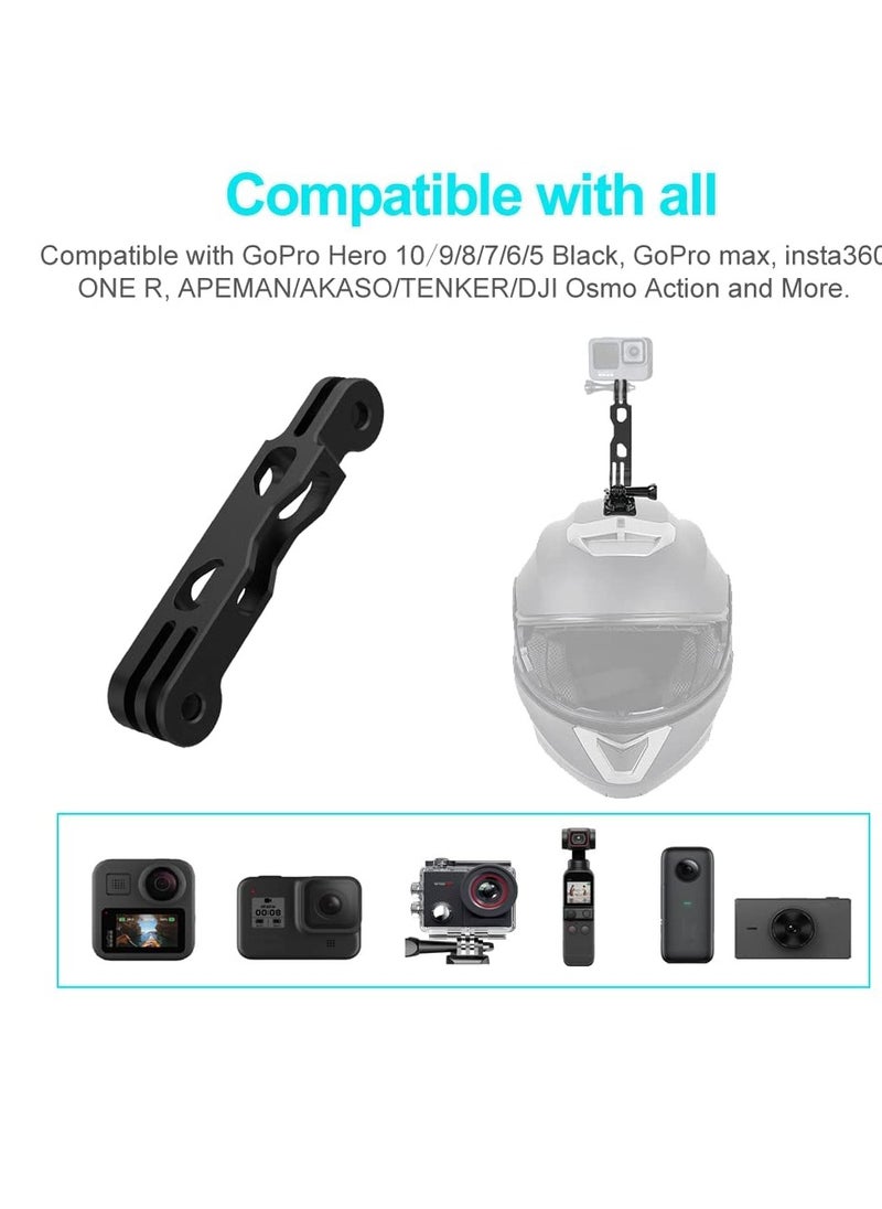 Generic - Arm for Action Camera Aluminum Alloy Extension, Tripod Mount Helmet Stick, Which Compatible with GoPro Hero 10/9/8/7/6/5 Black, Insta360 etc - Image 1